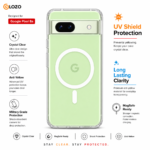 Anti Yellow Magsafe Clear Case- Google Pixel 8A - Image 5