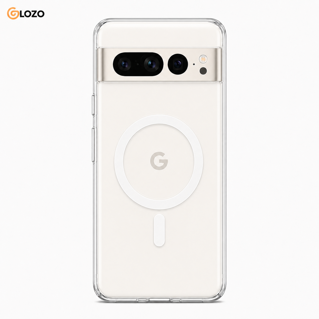 PIXEL 8 PRO PORCELAIN Anti Yellow Magsafe Clear Case- Google Pixel 8 Pro - Image 1