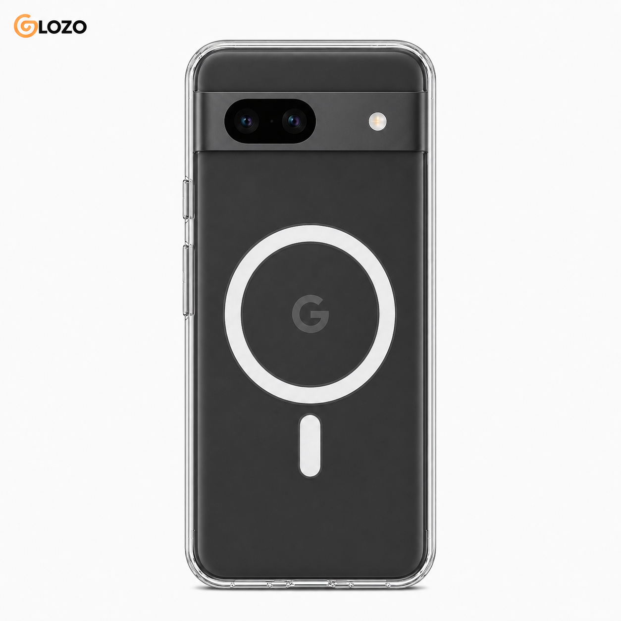 PIXEL 8A OBSIDIAN Anti Yellow Magsafe Clear Case- Google Pixel 8A - Image 1